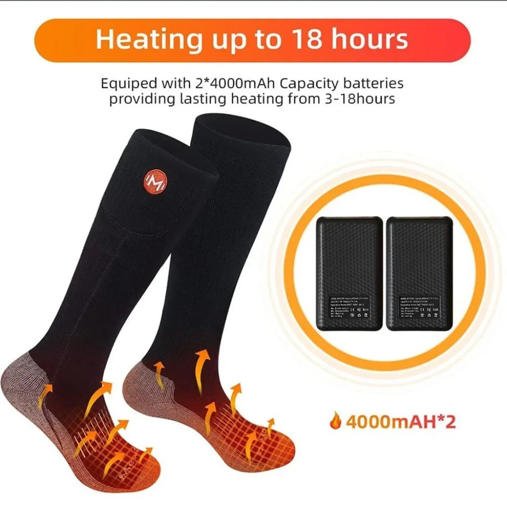 Heated Socks for Men‎ Women - Rechargeable Electric Battery Socks for Arthritis,
